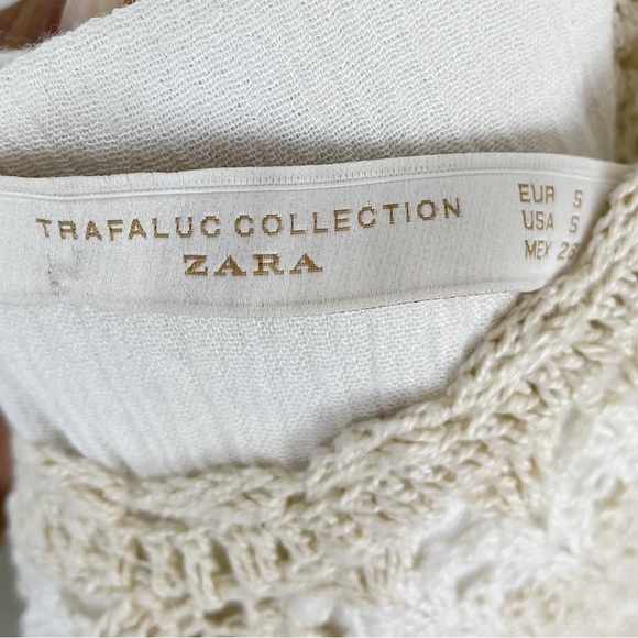 Zara Crochet White Halter Maxi Dress - Picture 10 of 12